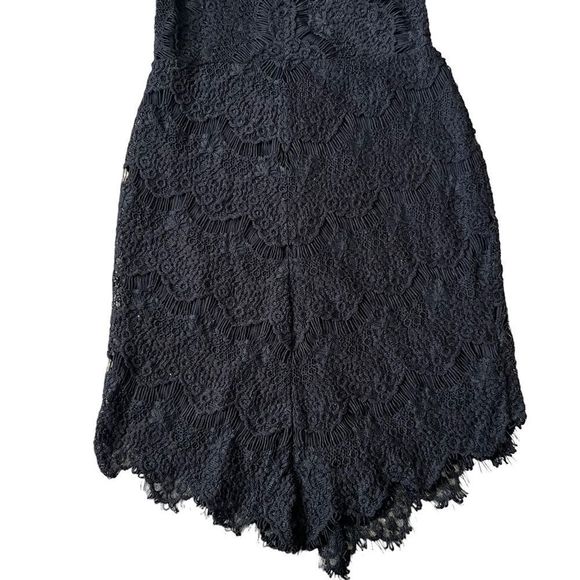 Intimately Free People She's Got It Dress Womens XS Black Lace Asymmetrical Hem - Picture 3 of 8